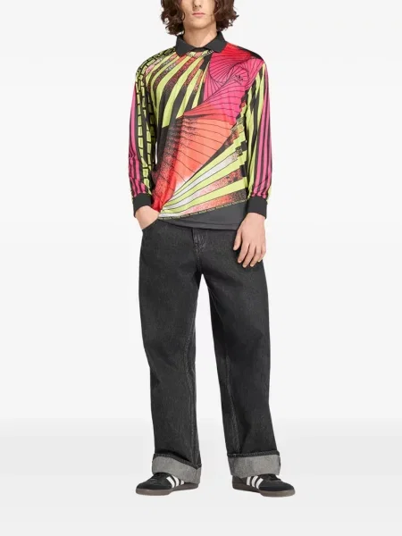 Tricou Adidas alergare cu șireturi din dantelă negru
