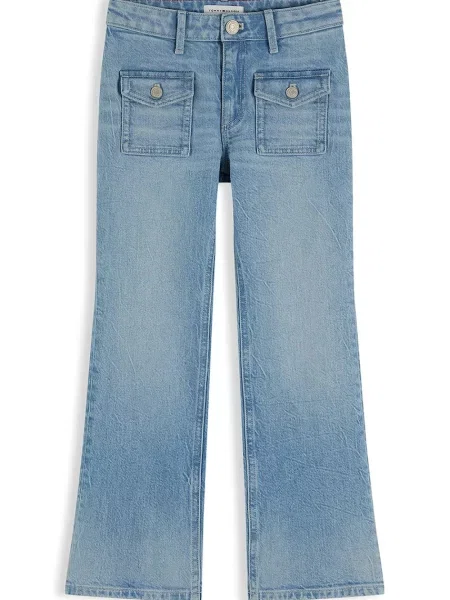 Tommy Hilfiger flare traperice za djecu FLARE plava