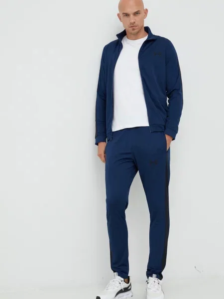 Sportovní tepláková souprava Under Armour tmavomodrá zelená