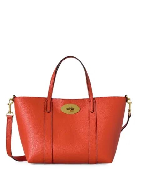 Geantă shopper Mulberry din piele portocaliu