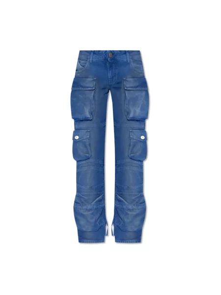 Długie jeansy The Attico niebieskie