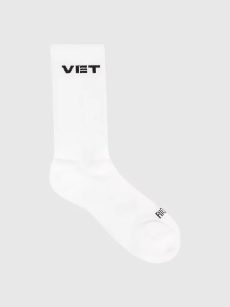 Шкарпетки з логотипом Vetements білі