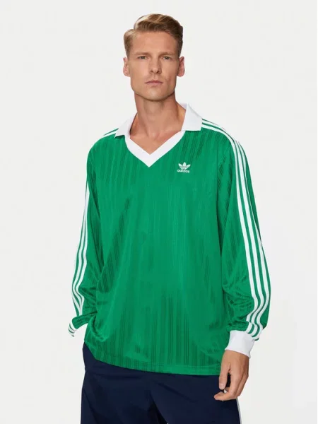 Adidas Majica z dolgimi rokavi adicolor Piqué Football zelena