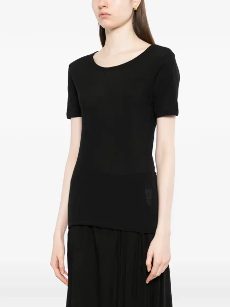 Tricou Yohji Yamamoto din jerseu negru