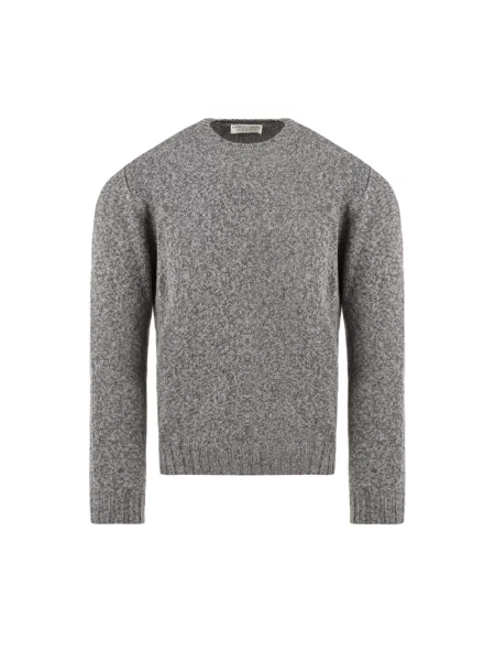 Sweter Filippo De Laurentiis wełniany szary