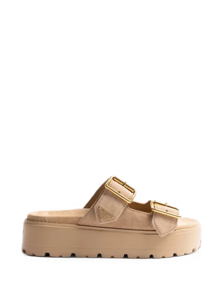 Sandale Prada din piele cu cataramă