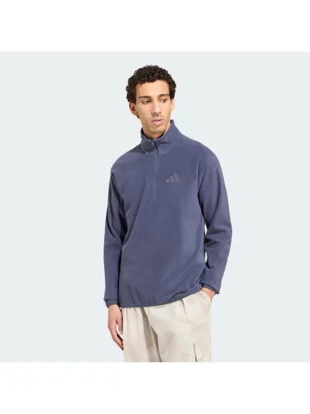 Bluza polarowa z suwakiem do połowy długości Terrex Multi Essentials granatowa