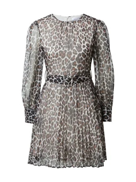 Warehouse Rochie negru / maro alb