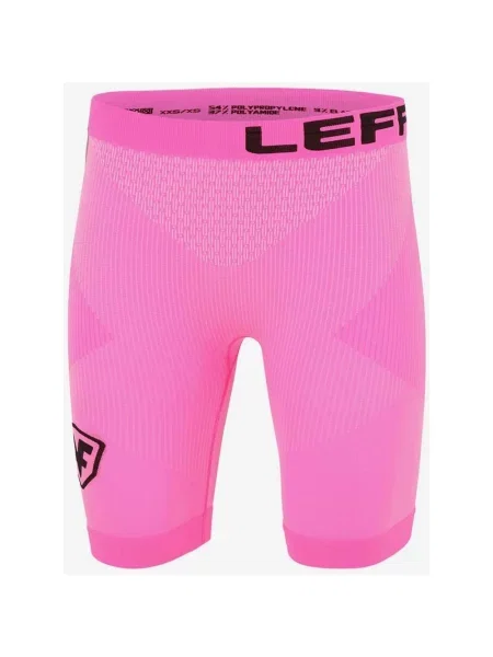 Krótkie rajstopy Leffort Pro 3D fluorescencyjne XXS-XS różowe