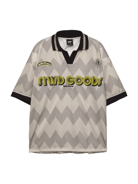 Pull&Bear Tricou STWD GOODS ecru / galben negru