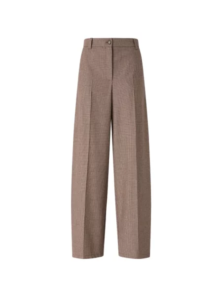 Pantaloni Pinko în carouri maro