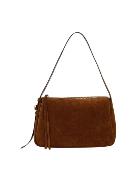Torebka Tory Burch zamszowa brązowa