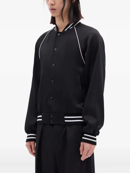 Geacă bomber Ann Demeulemeester cu broderie negru