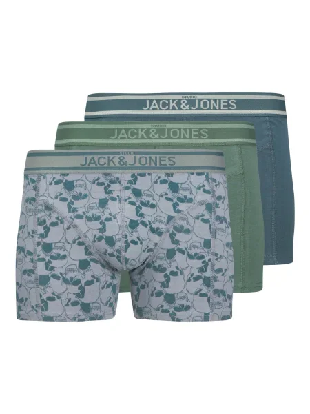 JACK & JONES Boksarice JACLUKE marine / opal zelena