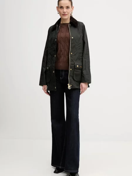 Barbour kurtka Modern Beadnell Wax przejściowa zielony