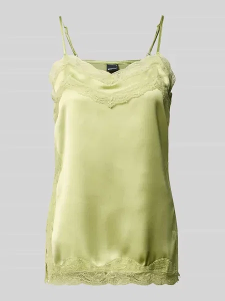 Top Gina Tricot koronkowy zielony