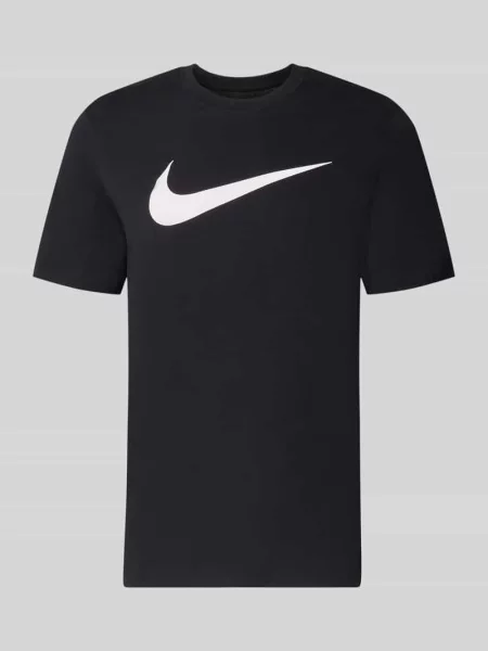 T-shirt o kroju regular fit z czystej bawełny Nike czarna