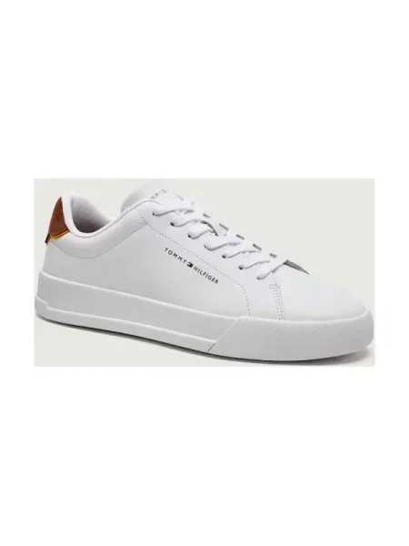 Tommy Hilfiger Teniși din piele | piele întoarsă alb
