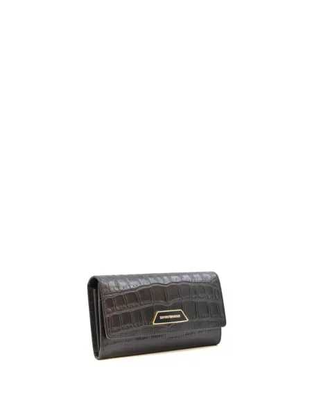 Portfel Emporio Armani skórzany czarny