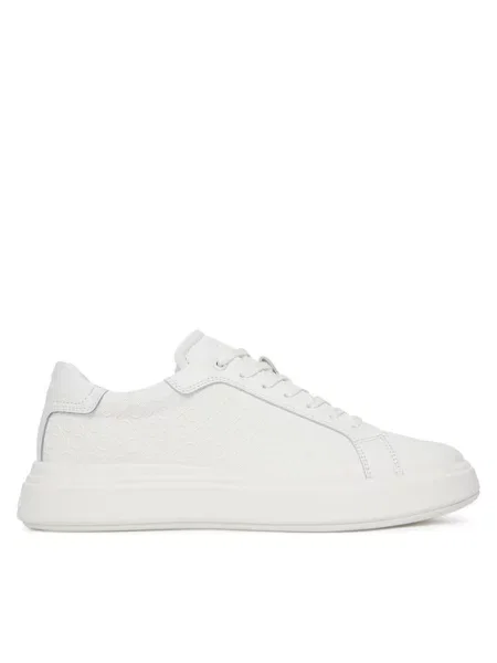 Calvin Klein Sneakersy Chunky Low Top Lace Up Mono bílá