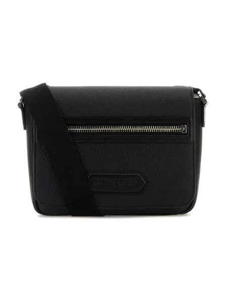 Torba crossbody Tom Ford skórzana czarna