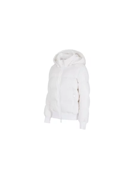 Kurtka puchowa Armani Exchange z kapturem biała