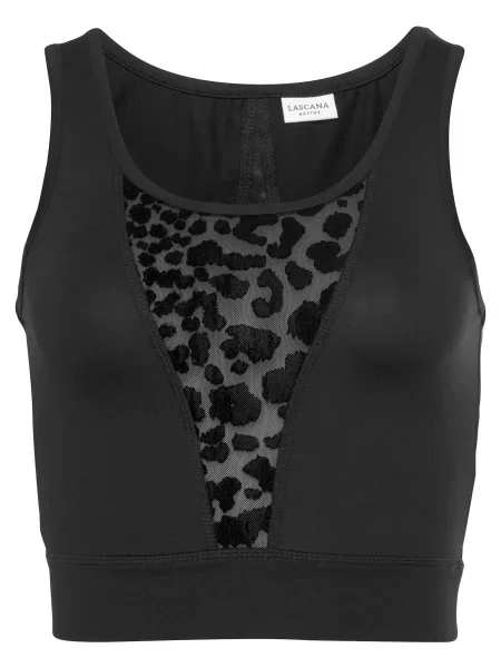 LASCANA ACTIVE Sport top negru