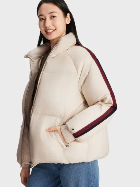 Пуховик Tommy Hilfiger бежевий