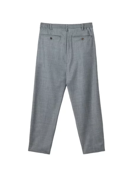 Pantaloni White Sand conici alb
