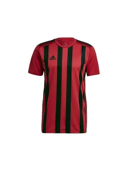 Prugasta majica Adidas crvena