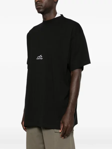 Tricou Balenciaga cu imagine negru