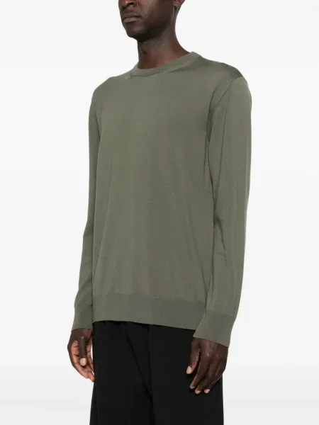 Pulover Jil Sander din lână merinos verde
