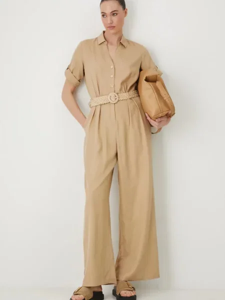 Kombinezon Medicine s ovratnikom bež