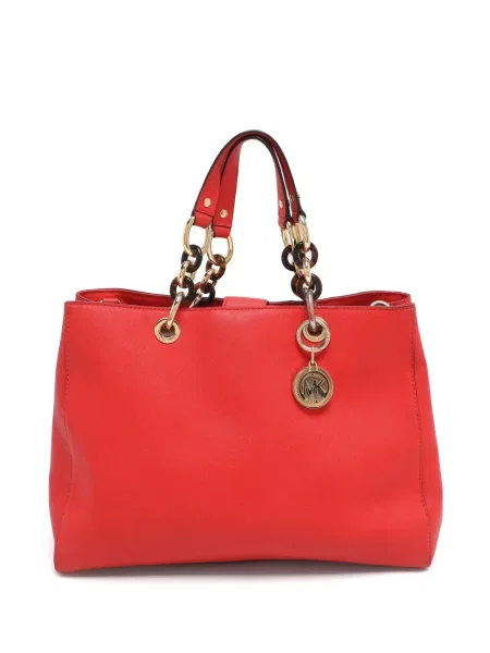 Geanta de piele Michael Michael Kors cu model zebră roșu