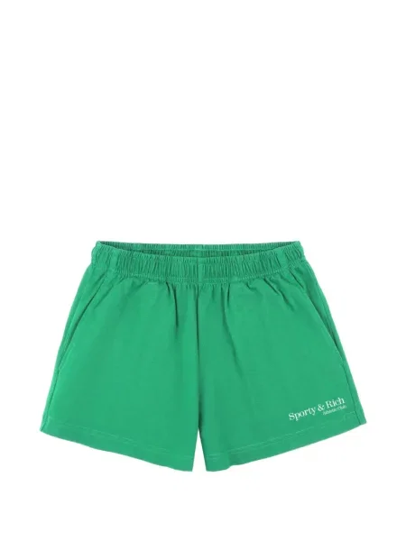 Pantaloni scurți Sporty & Rich cu imagine verde