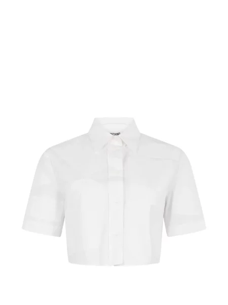 Decupat cămașă Moschino alb