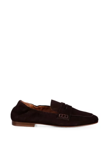 Chiloți Jonak Paris din piele de căprioară slip-on maro