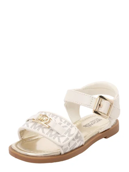 Michael Kors Kids Sandále KIERAN krémová / čierna biela