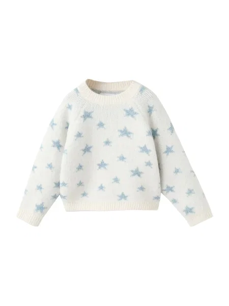 MANGO KIDS Sveter STARRY šampanské / opálová