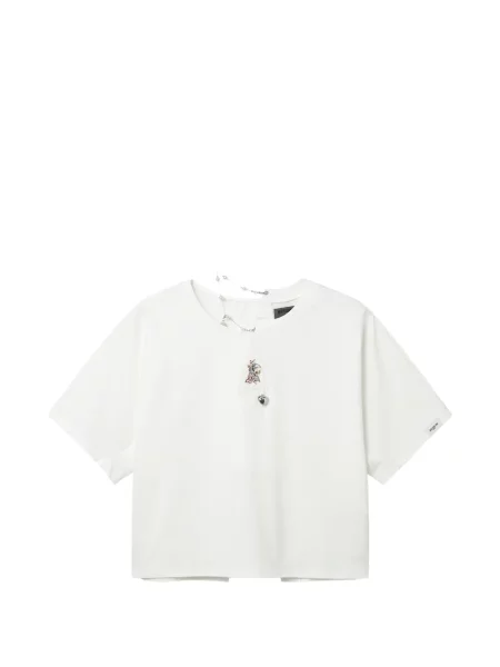 Koszulka Musium Div. z naszywkami biała