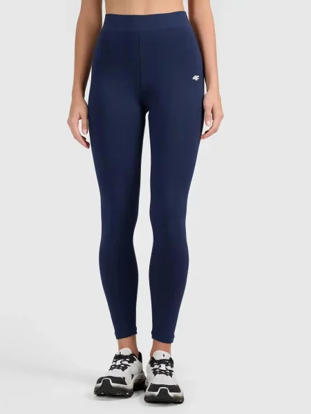 Legginsy treningowe granatowe 4F Granatowy XS niebieskie