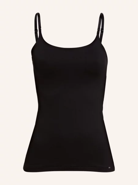 Mey Koszulka Z Biustonoszem Z Kolekcji Soft Shape schwarz biała