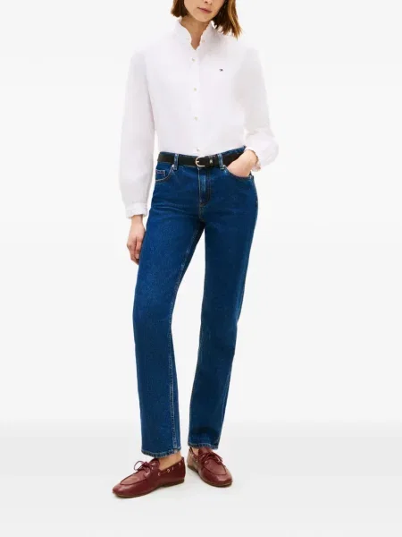 Blugi Tommy Hilfiger cu autograf albastru