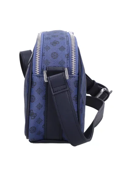 Torba Guess skórzana niebieska