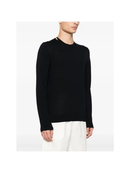 Paul Smith sweter wełniany granatowy lekki niebieski