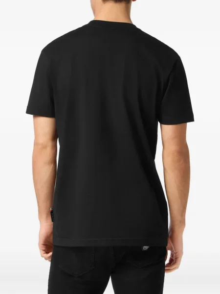 Majica Philipp Plein s vezom crna