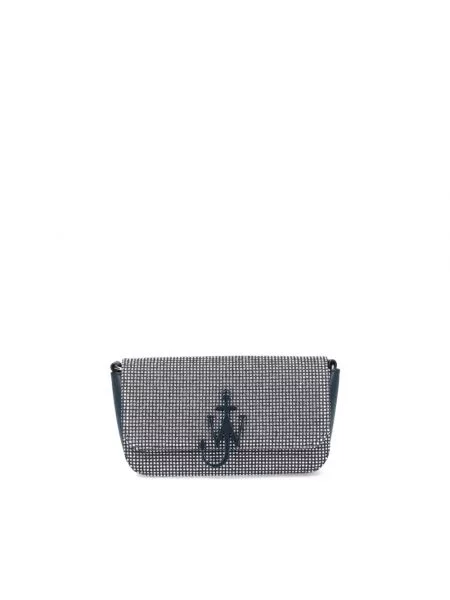 Wielobarwność torebka skórzana Jw Anderson szara