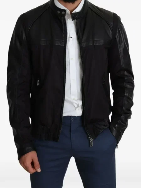 Geanta de piele Dolce & Gabbana negru