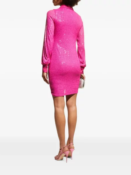 Rochie mini In The Mood For Love cu paiete roz