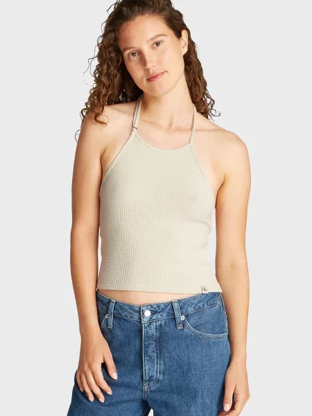 Топ Calvin Klein Jeans бежевий
